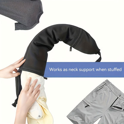 Clothing-Filled Travel Cushion