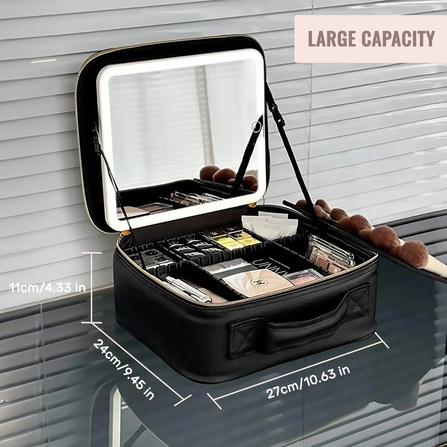 LED Travel Makeup Bag
